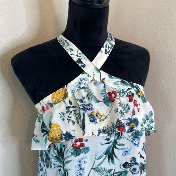 Banana republic floral halter top - Picture 3 of 8